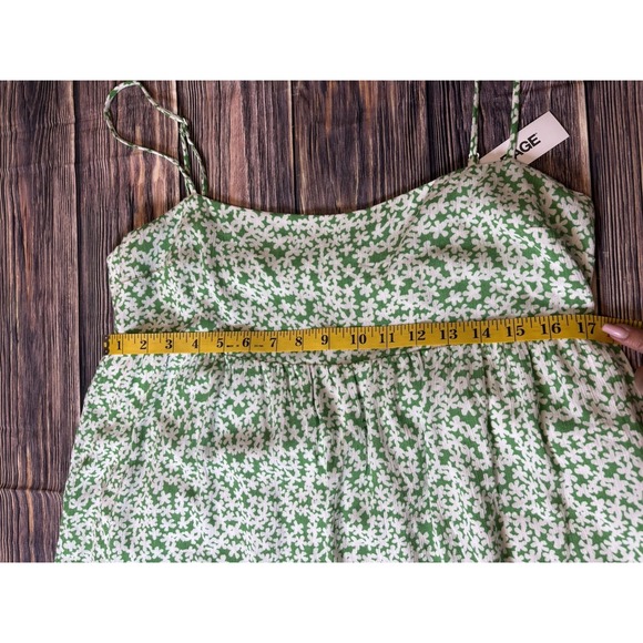 Garage Womens Green Floral Sundress L Built-In Shorts Casual Summer Dress NWT - Picture 8 of 16